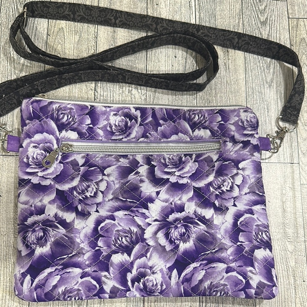 Chic Jem Floral Purple Crossbody Bag
